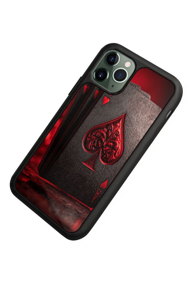 iPhone 11 Pro Uyumlu Kart Tasarımlı Glossy Premium Kılıf