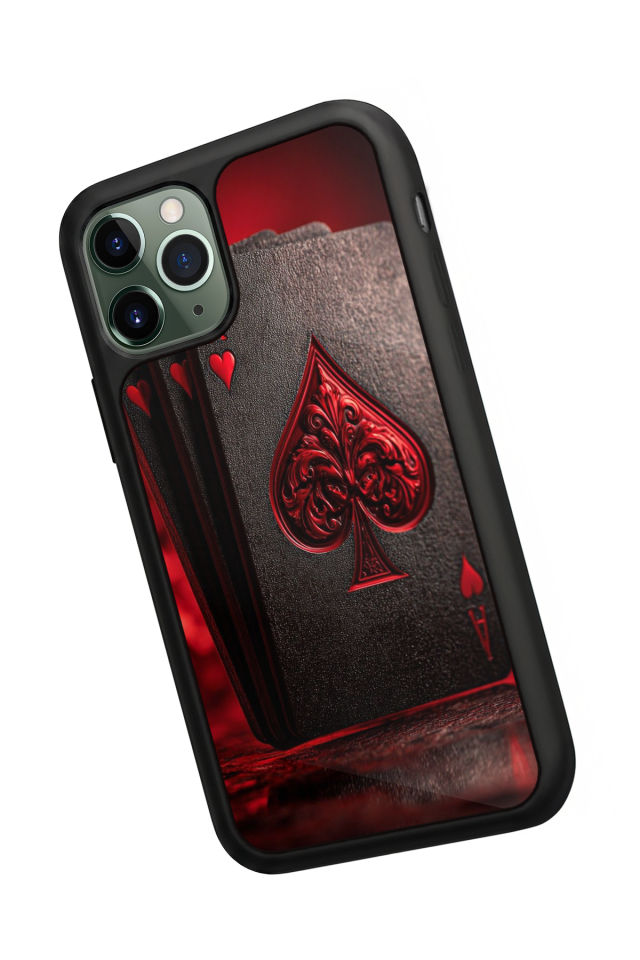 iPhone 11 Pro Uyumlu Kart Tasarımlı Glossy Premium Kılıf