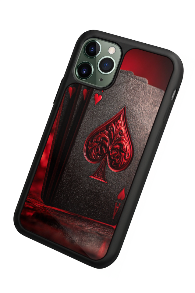 iPhone 11 Pro Uyumlu Kart Tasarımlı Glossy Premium Kılıf