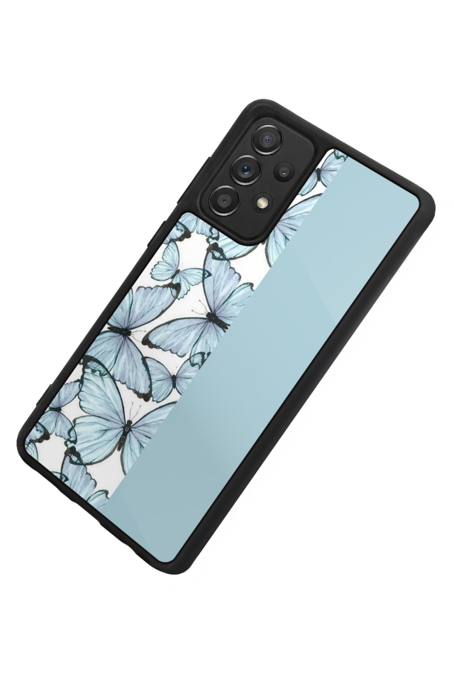 Samsung Galaxy A72 Uyumlu Kelebek Tasarımlı Glossy Premium Kılıf