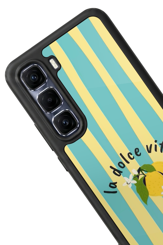 Infinix Hot 60 Pro Plus Uyumlu Limon Tasarımlı Glossy Premium Kılıf