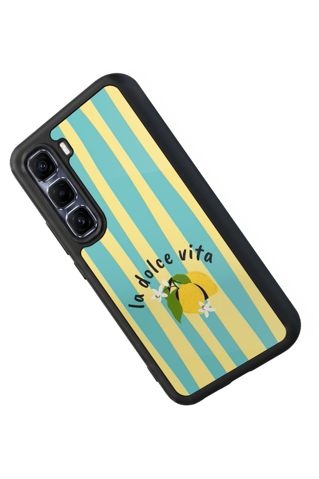 Infinix Hot 60 Pro Plus Uyumlu Limon Tasarımlı Glossy Premium Kılıf