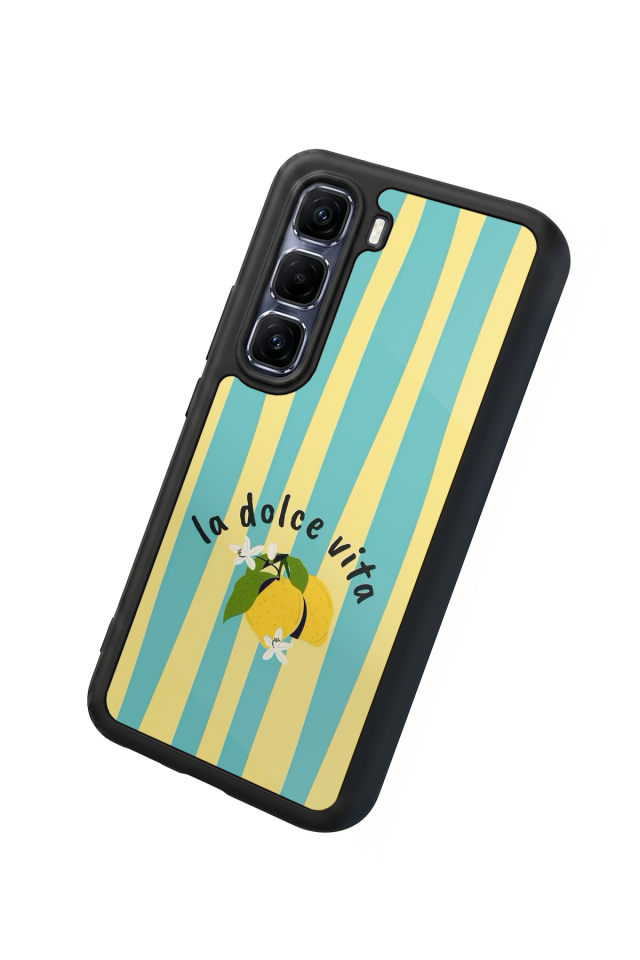 Infinix Hot 60 Pro Plus Uyumlu Limon Tasarımlı Glossy Premium Kılıf