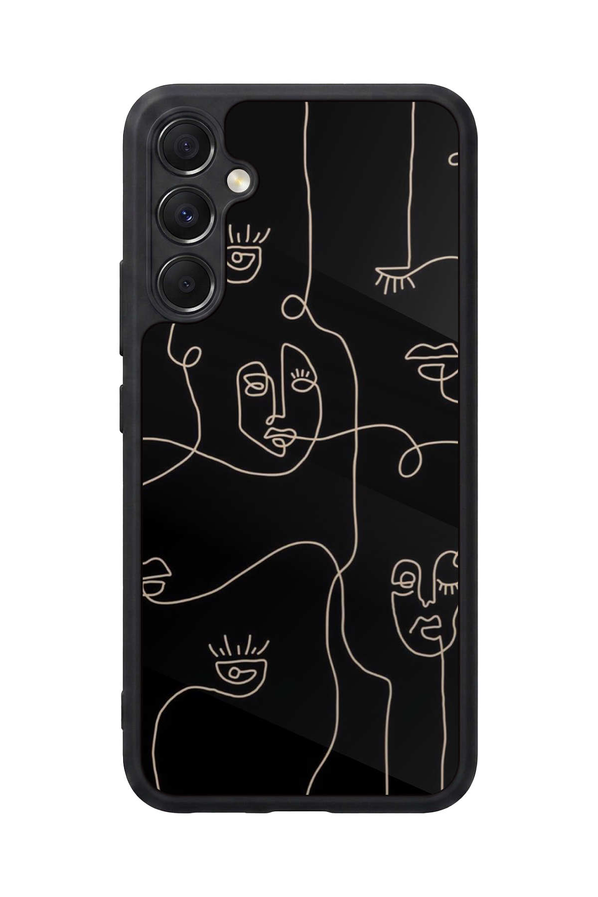 Samsung Galaxy A34 Uyumlu Line Art Tasarımlı Glossy Premium Kılıf