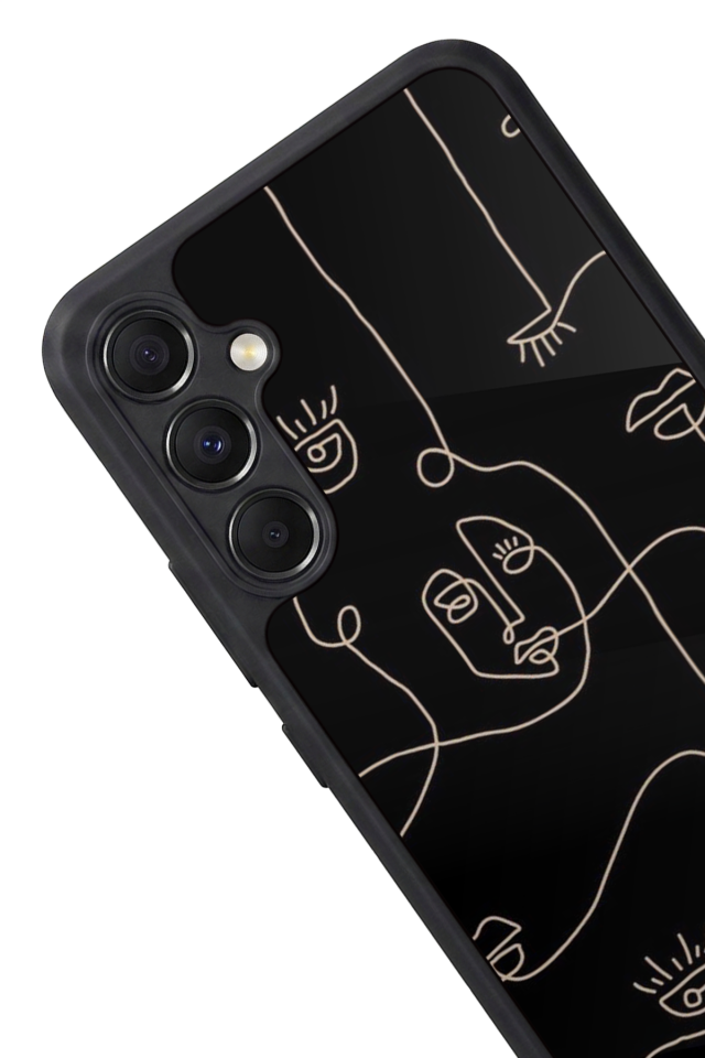Samsung Galaxy A34 Uyumlu Line Art Tasarımlı Glossy Premium Kılıf