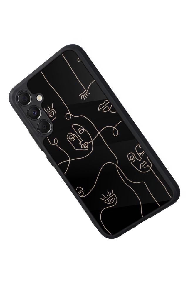 Samsung Galaxy A34 Uyumlu Line Art Tasarımlı Glossy Premium Kılıf
