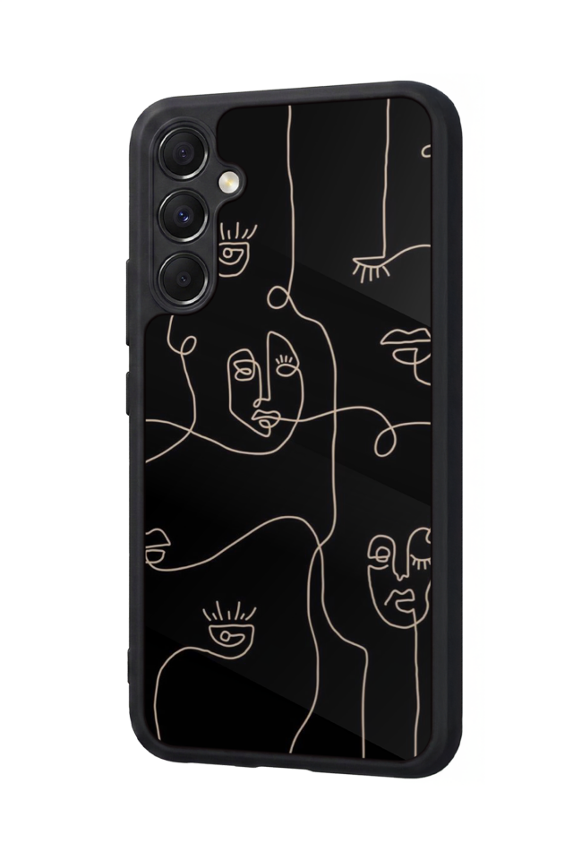 Samsung Galaxy A34 Uyumlu Line Art Tasarımlı Glossy Premium Kılıf