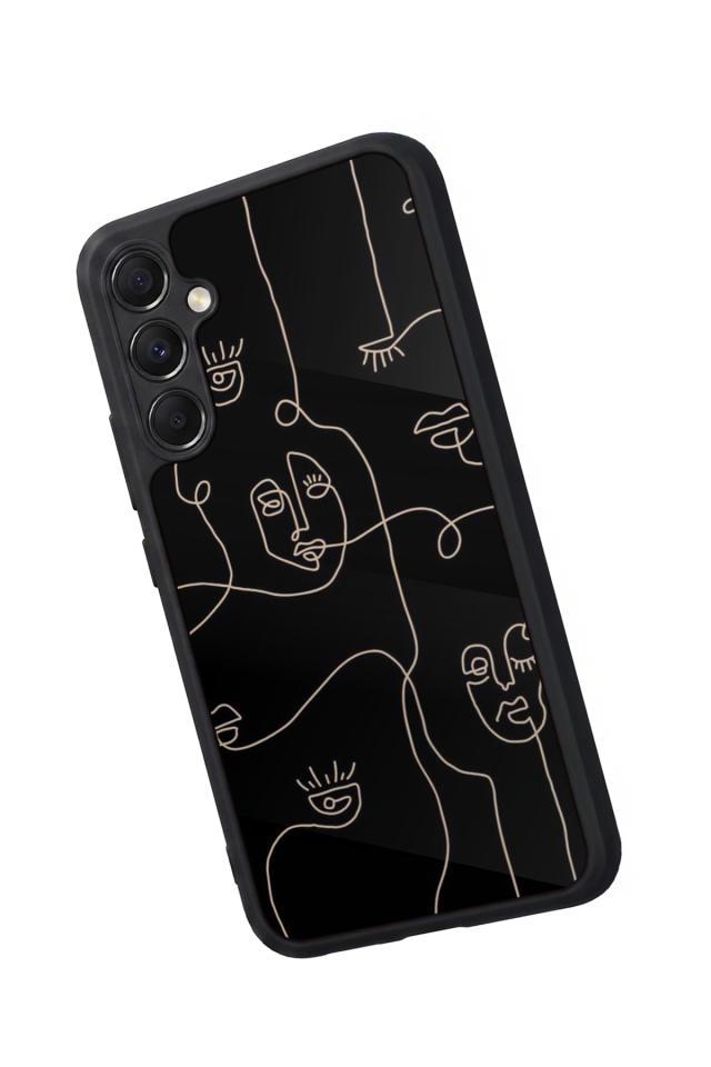 Samsung Galaxy A34 Uyumlu Line Art Tasarımlı Glossy Premium Kılıf