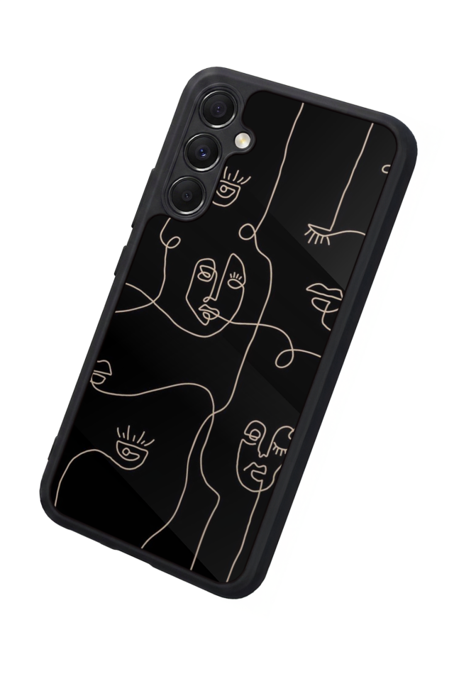 Samsung Galaxy A34 Uyumlu Line Art Tasarımlı Glossy Premium Kılıf