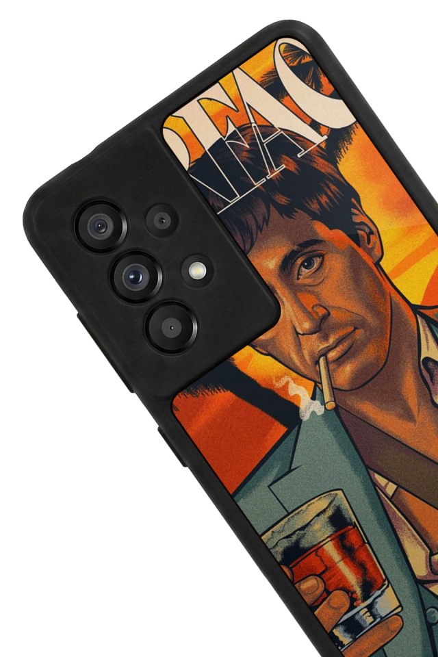 Samsung Galaxy A73 Uyumlu Scarface Tasarımlı Glossy Premium Kılıf