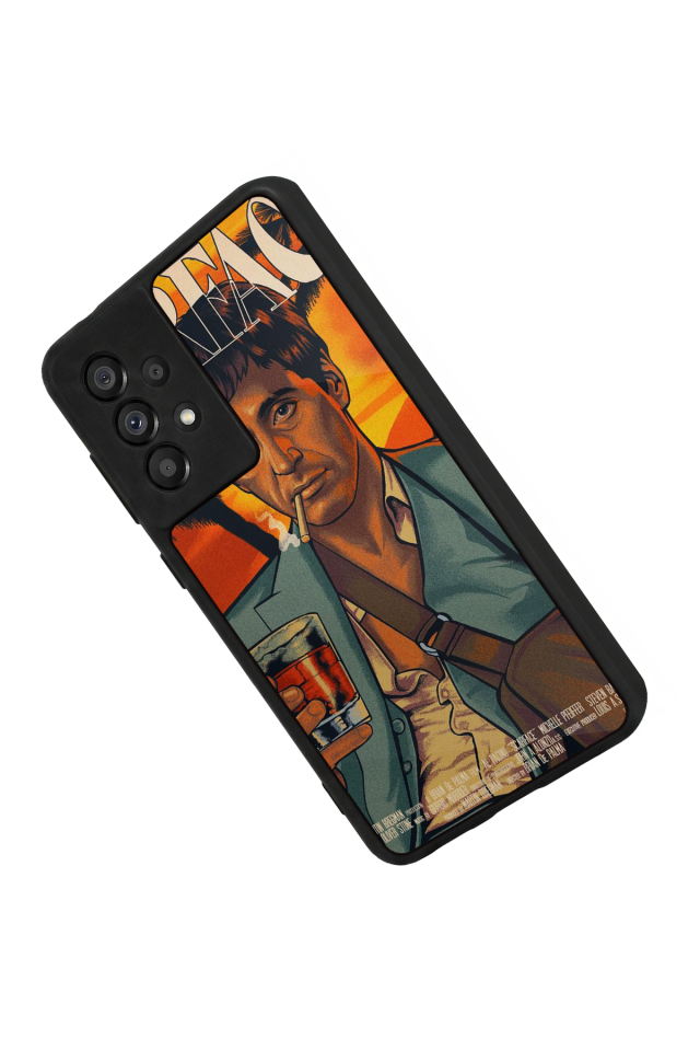 Samsung Galaxy A73 Uyumlu Scarface Tasarımlı Glossy Premium Kılıf