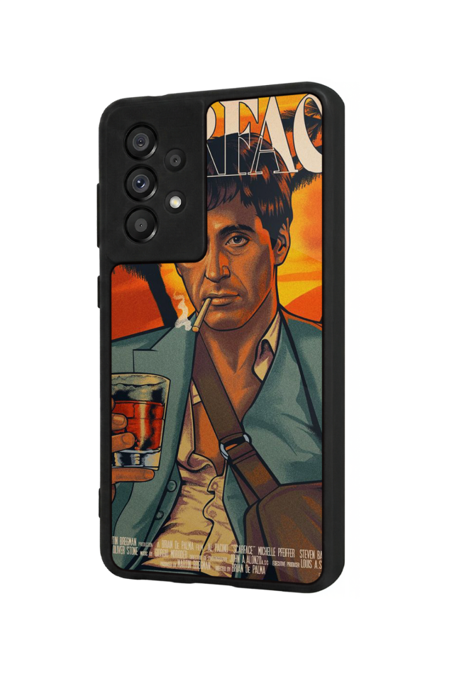 Samsung Galaxy A73 Uyumlu Scarface Tasarımlı Glossy Premium Kılıf