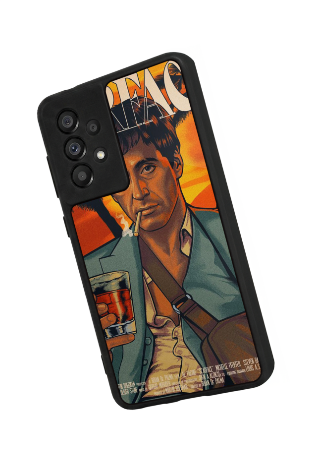 Samsung Galaxy A73 Uyumlu Scarface Tasarımlı Glossy Premium Kılıf