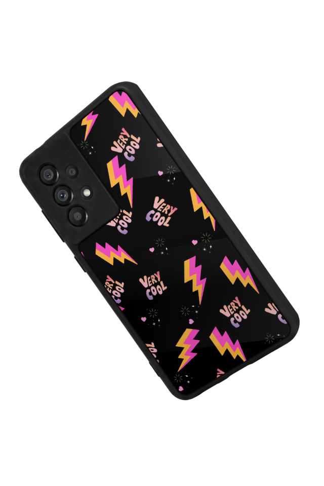 Samsung Galaxy A73 Uyumlu Simsek Tasarımlı Glossy Premium Kılıf