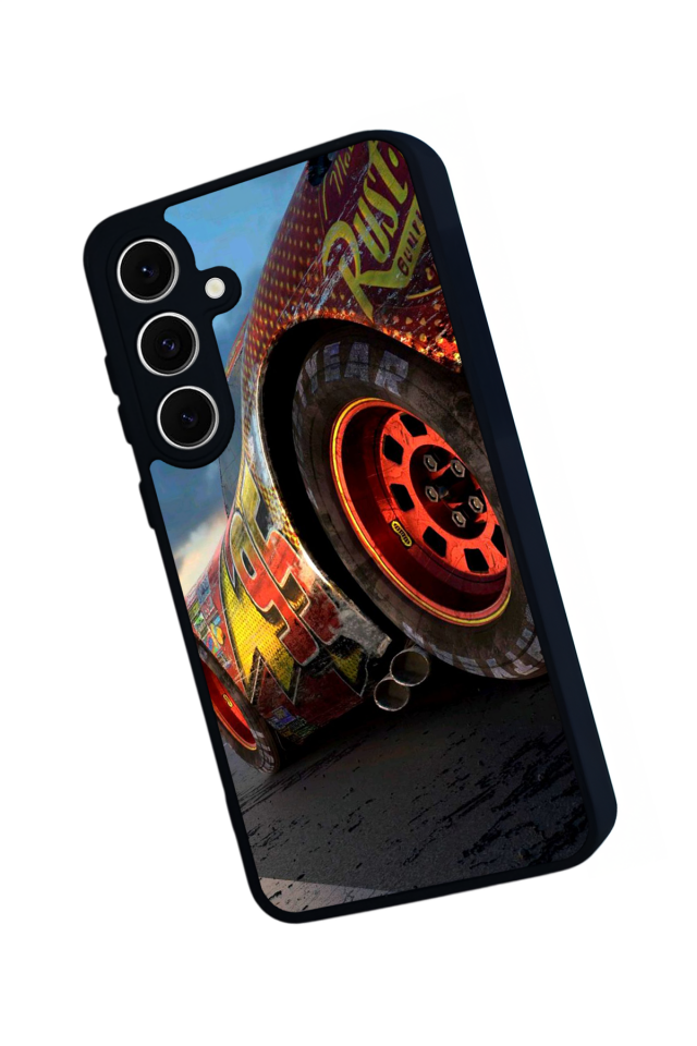 Samsung Galaxy S24 FE Uyumlu Şimsek McQueen Tasarımlı Glossy Premium Kılıf