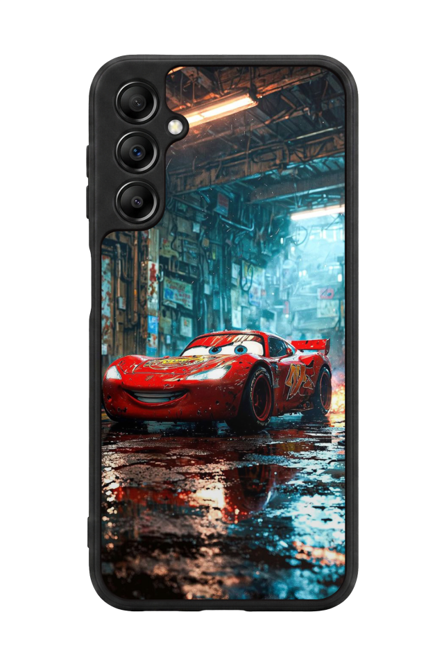 Samsung Galaxy A14 Uyumlu Şimsek McQueen Tasarımlı Glossy Premium Kılıf