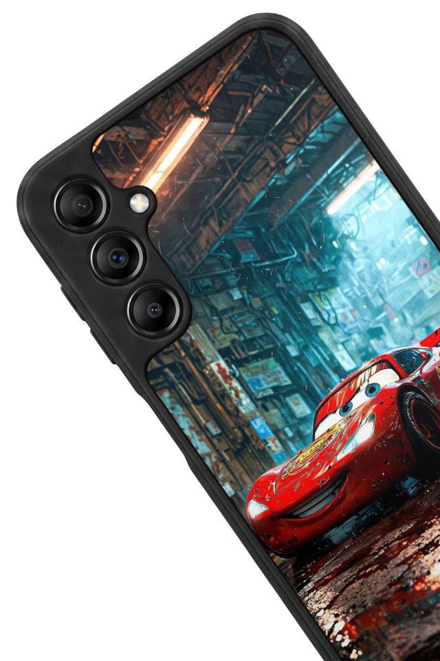 Samsung Galaxy A14 Uyumlu Şimsek McQueen Tasarımlı Glossy Premium Kılıf