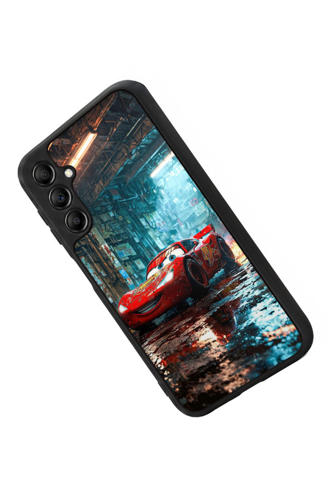 Samsung Galaxy A14 Uyumlu Şimsek McQueen Tasarımlı Glossy Premium Kılıf