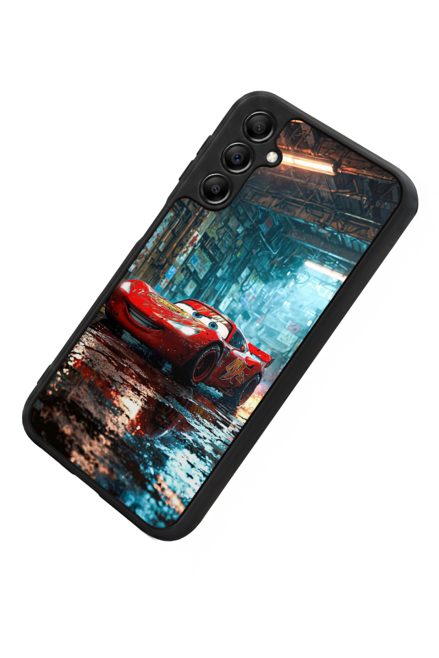 Samsung Galaxy A14 Uyumlu Şimsek McQueen Tasarımlı Glossy Premium Kılıf