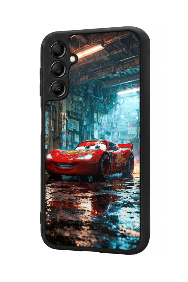 Samsung Galaxy A14 Uyumlu Şimsek McQueen Tasarımlı Glossy Premium Kılıf