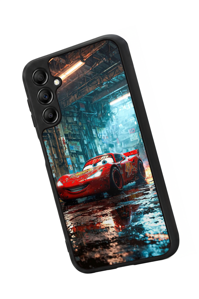 Samsung Galaxy A14 Uyumlu Şimsek McQueen Tasarımlı Glossy Premium Kılıf