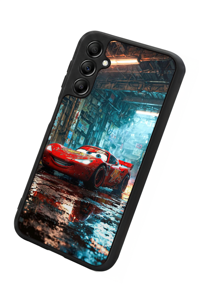 Samsung Galaxy A14 Uyumlu Şimsek McQueen Tasarımlı Glossy Premium Kılıf