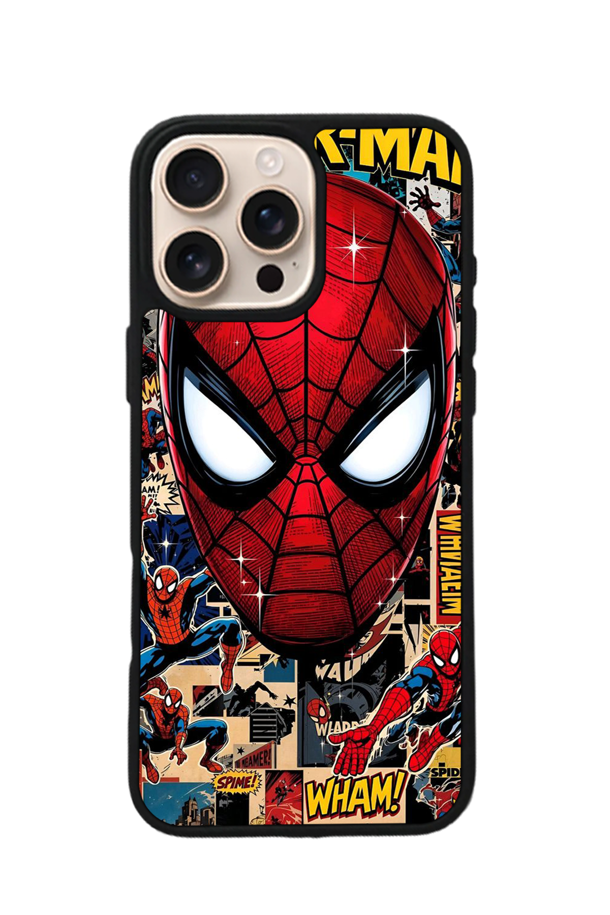 iPhone 15 Pro Uyumlu Spider Man ( Örümcek Adam ) Tasarımlı Glossy Premium Kılıf