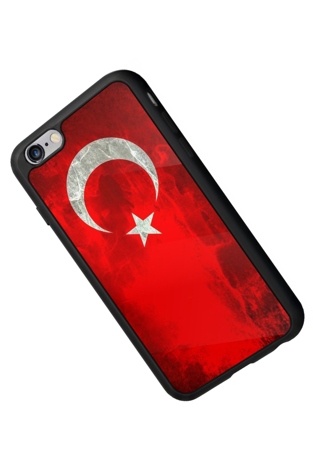 iPhone 6 Plus Uyumlu Türk Bayragi Tasarımlı Glossy Premium Kılıf