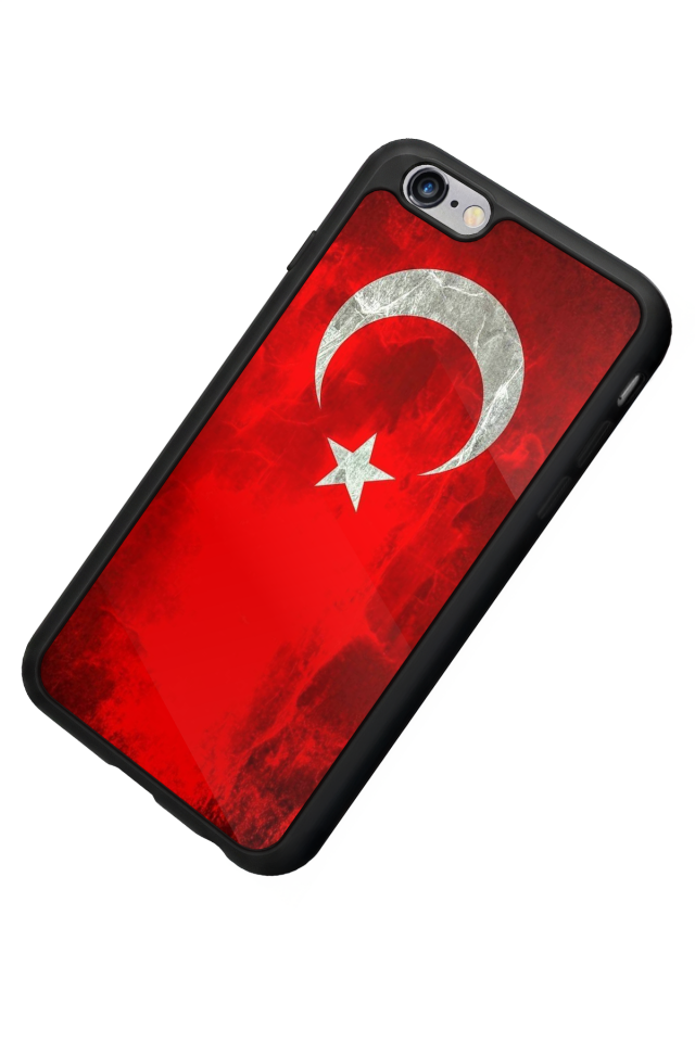 iPhone 6 Plus Uyumlu Türk Bayragi Tasarımlı Glossy Premium Kılıf