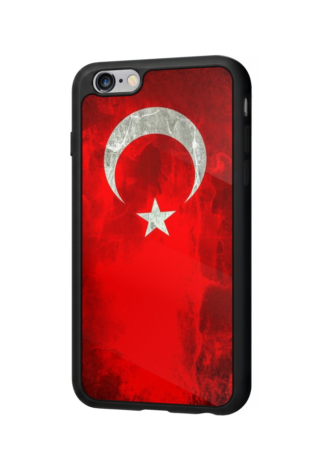 iPhone 6 Plus Uyumlu Türk Bayragi Tasarımlı Glossy Premium Kılıf