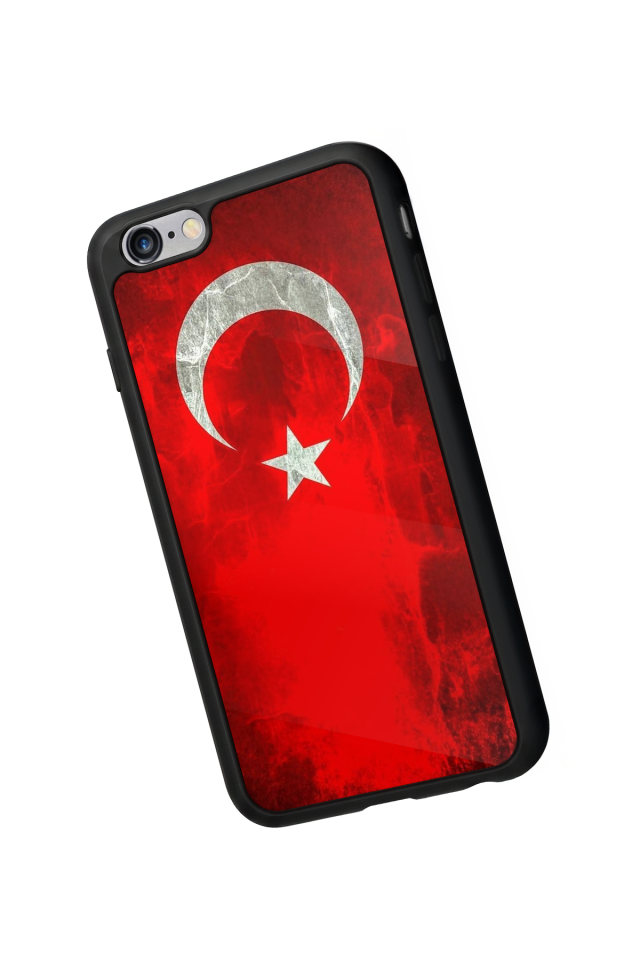 iPhone 6 Plus Uyumlu Türk Bayragi Tasarımlı Glossy Premium Kılıf