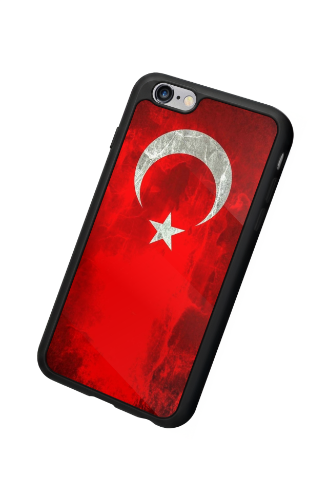 iPhone 6 Plus Uyumlu Türk Bayragi Tasarımlı Glossy Premium Kılıf