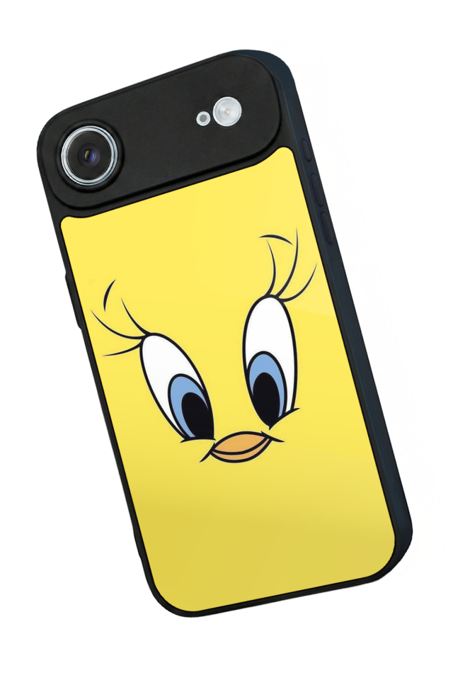 iPhone 17 Air Uyumlu Tweety Tasarımlı Glossy Premium Kılıf