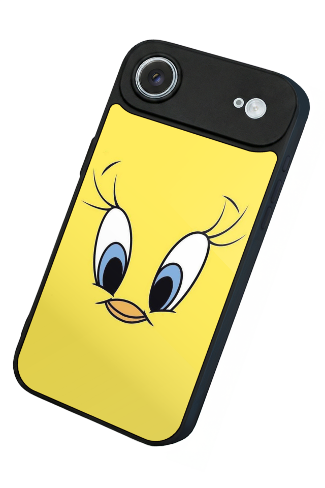 iPhone 17 Air Uyumlu Tweety Tasarımlı Glossy Premium Kılıf