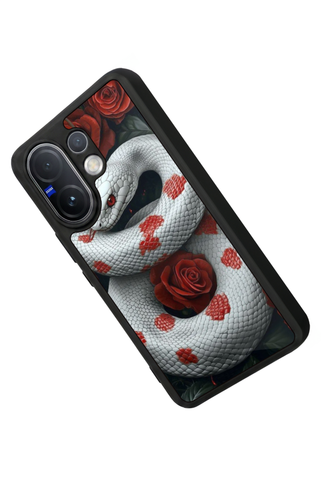 Vivo V60 Uyumlu Yılan Tasarımlı Glossy Premium Kılıf