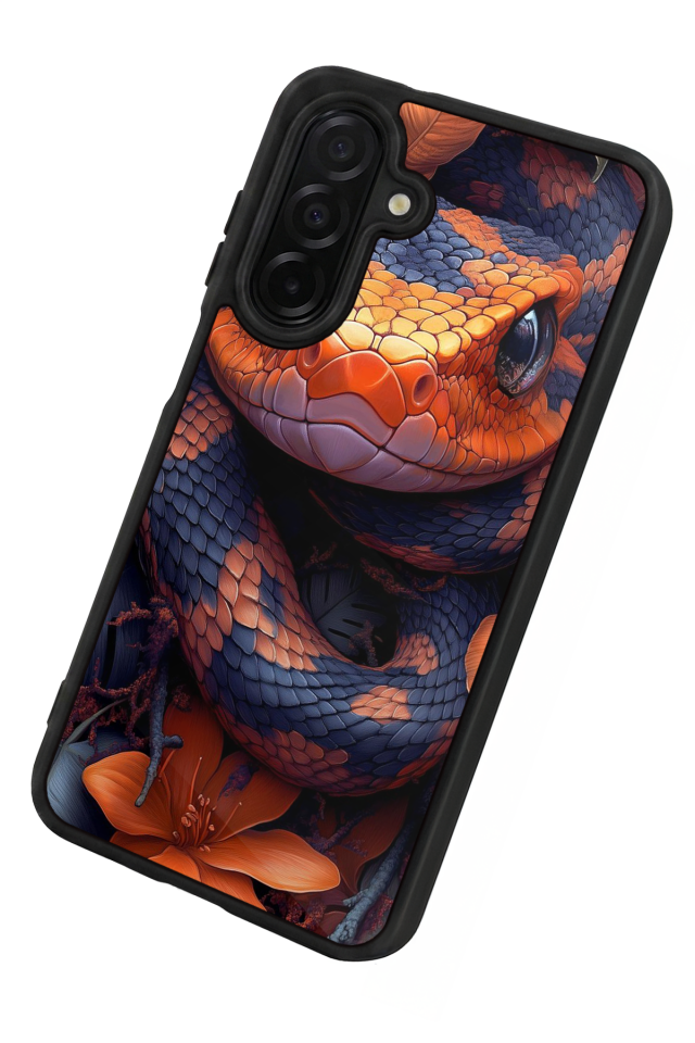 Samsung Galaxy A56 Uyumlu Yılan Tasarımlı Glossy Premium Kılıf