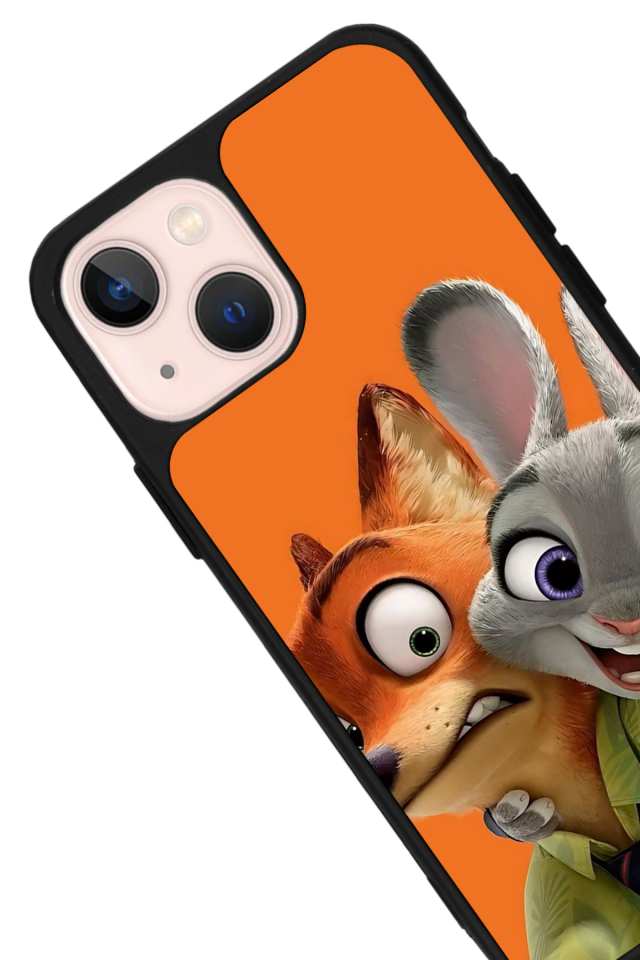iPhone 14 Plus Uyumlu Zootropolis Tasarımlı Glossy Premium Kılıf