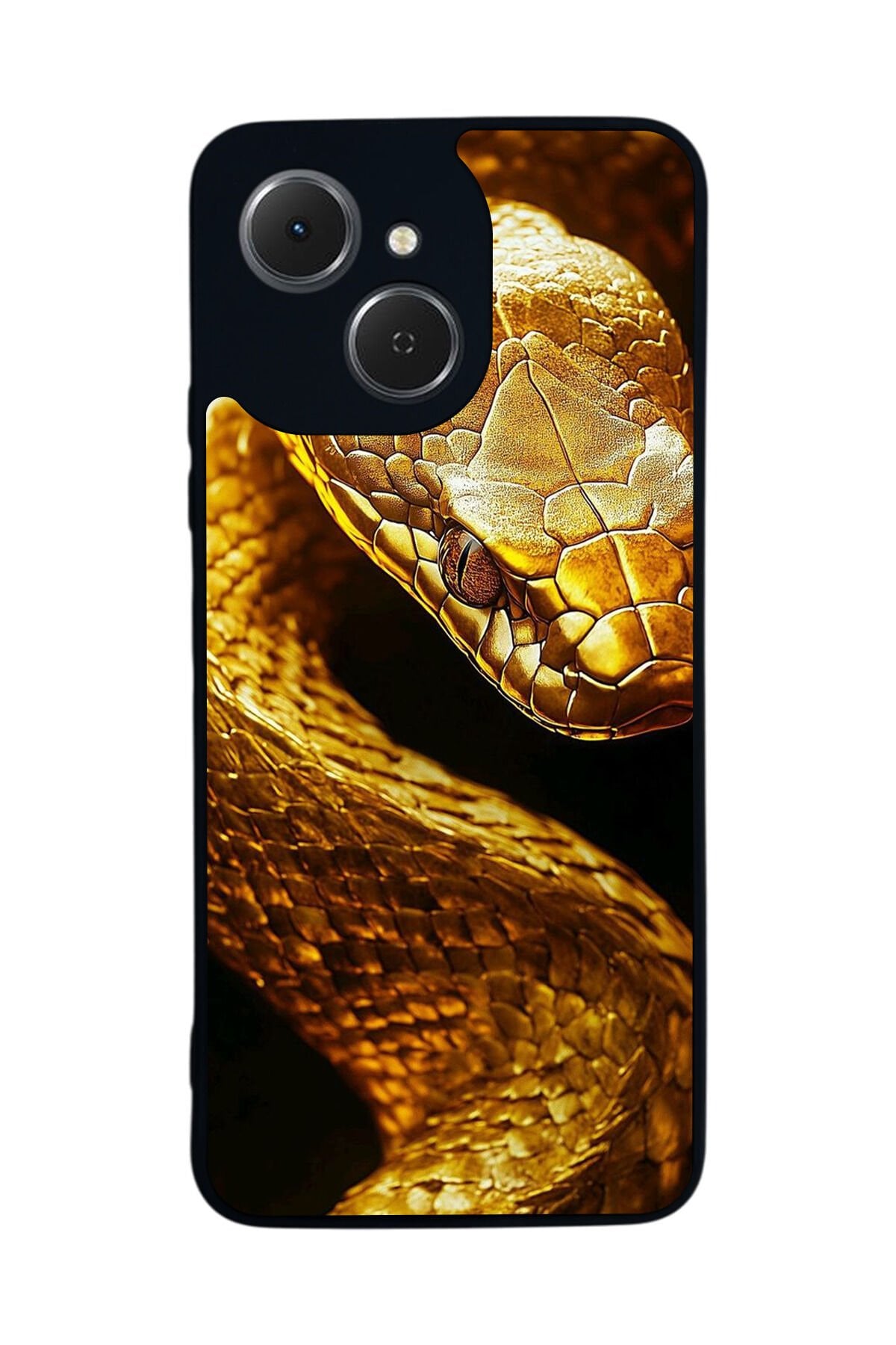 Tecno Spark 40C Uyumlu Yılan Tasarımlı Glossy Premium Kılıf