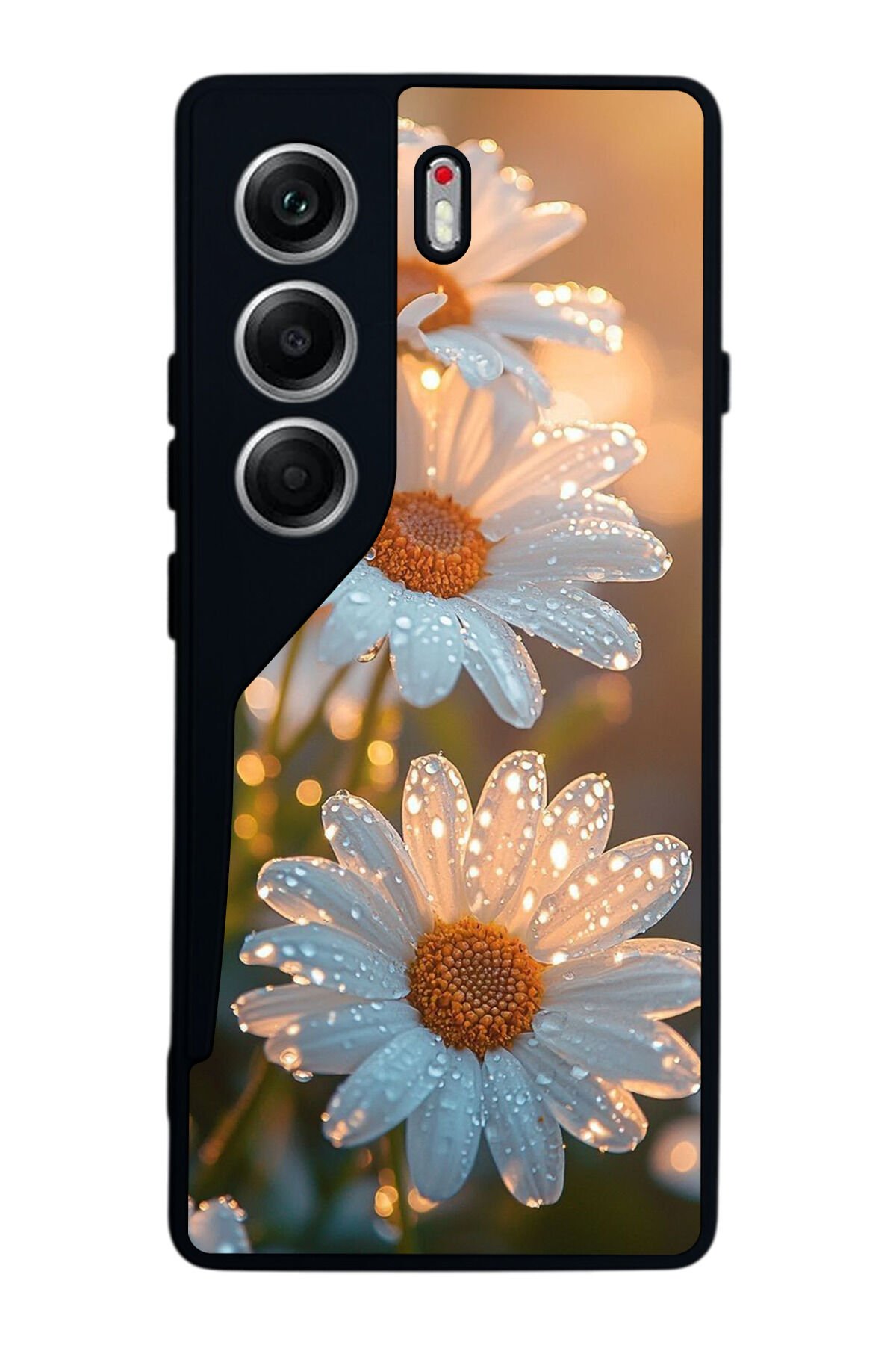Tecno Camon 40 Uyumlu Cicek Tasarımlı Glossy Premium Kılıf