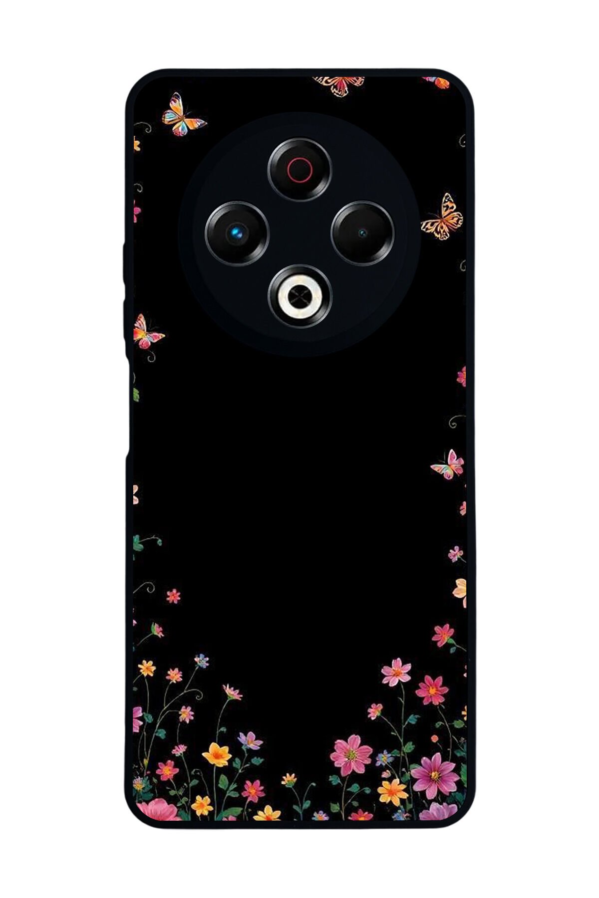 Tecno Spark 30 Uyumlu Floral Tasarımlı Glossy Premium Kılıf