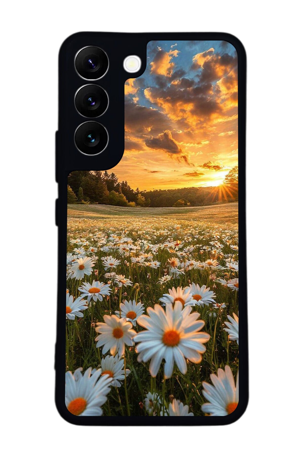 Samsung Galaxy S22 Uyumlu Cicek Tasarımlı Glossy Premium Kılıf