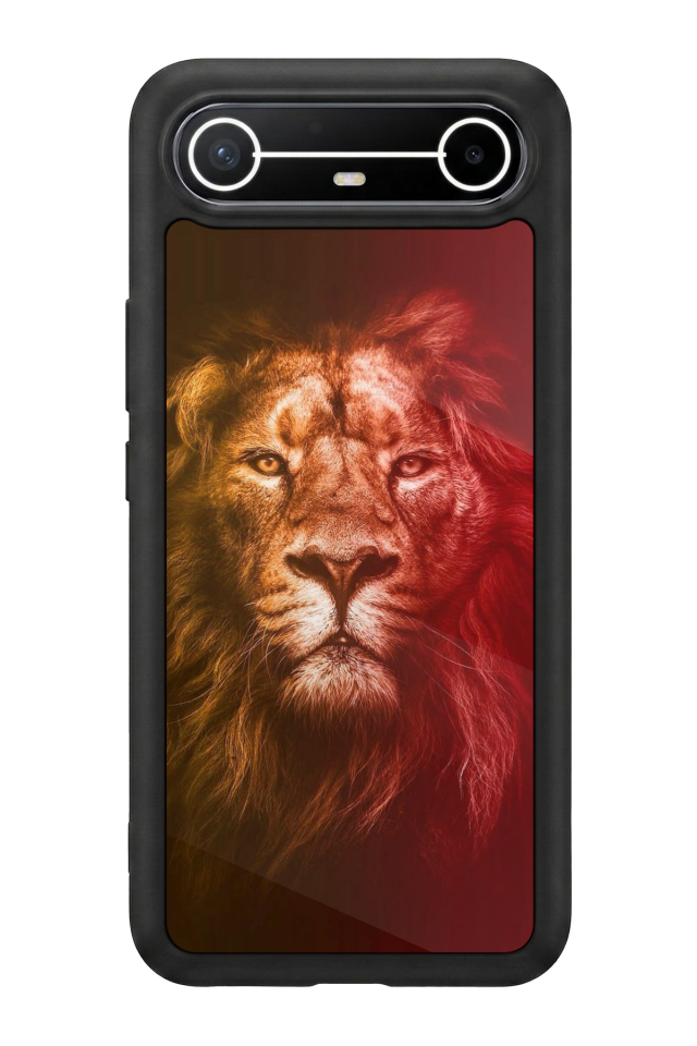 Tecno Spark Slim 5G Uyumlu Aslan Tasarımlı Glossy Premium Kılıf