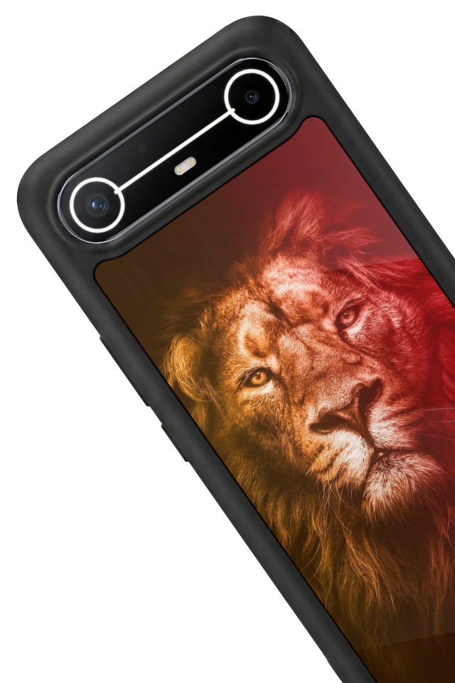 Tecno Spark Slim 5G Uyumlu Aslan Tasarımlı Glossy Premium Kılıf