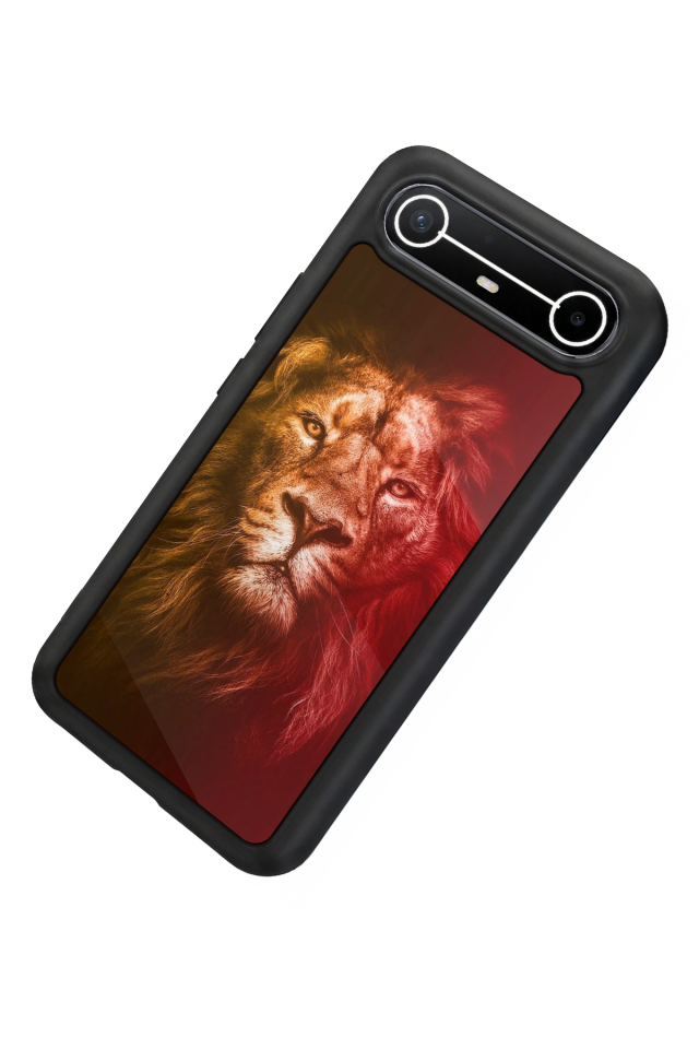 Tecno Spark Slim 5G Uyumlu Aslan Tasarımlı Glossy Premium Kılıf