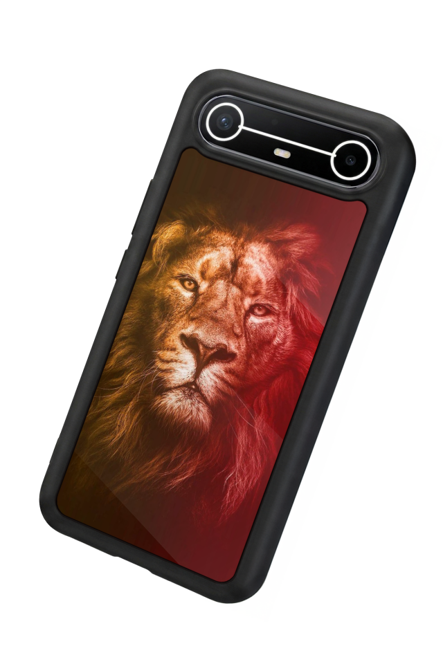 Tecno Spark Slim 5G Uyumlu Aslan Tasarımlı Glossy Premium Kılıf
