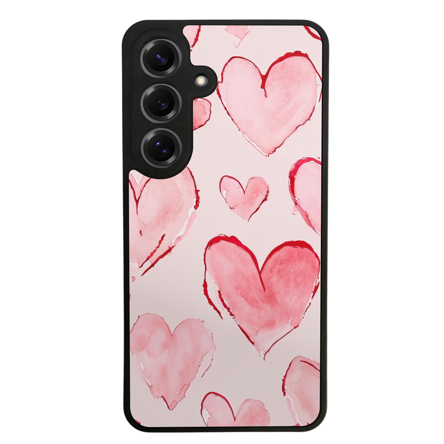 Samsung Galaxy S25 Uyumlu Kalp Love Tasarımlı Glossy Premium Kılıf