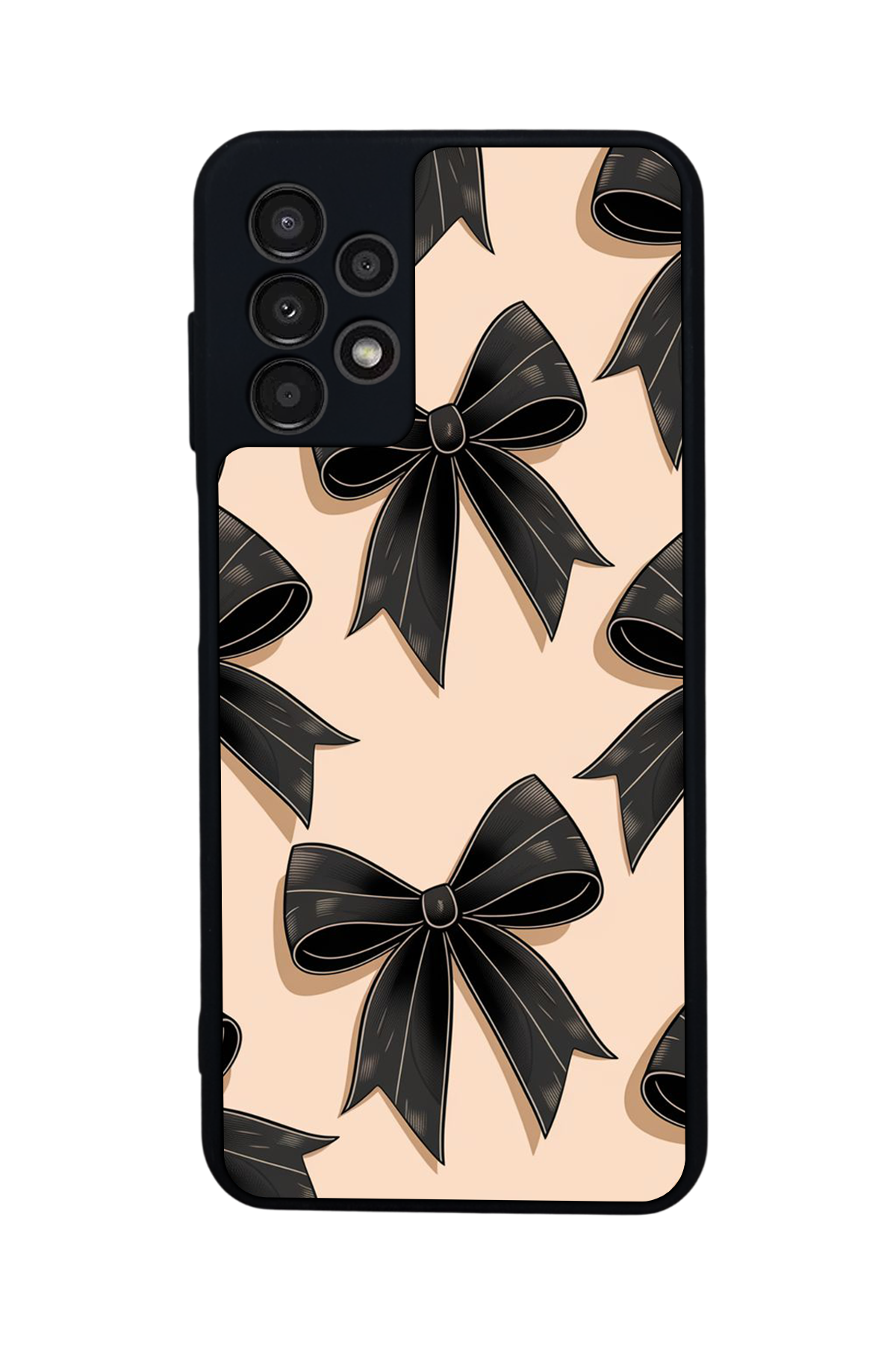 Samsung Galaxy A13 Uyumlu Kurdele Tasarımlı Glossy Premium Kılıf