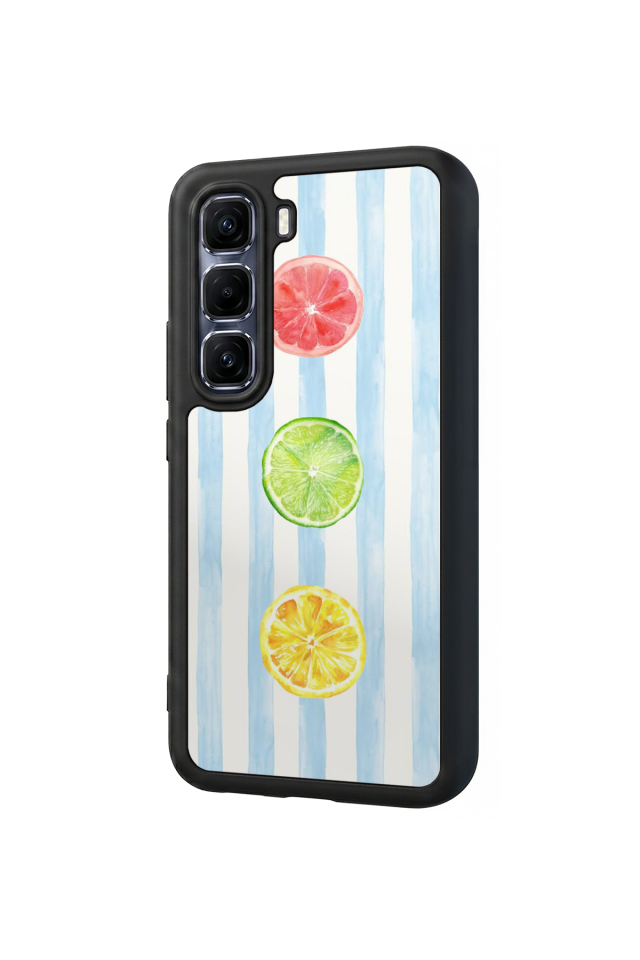 Infinix Hot 60 Pro Plus Uyumlu Limon Tasarımlı Glossy Premium Kılıf