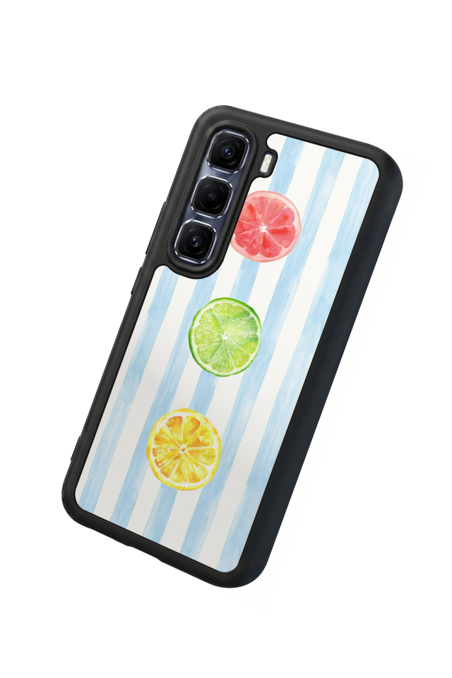 Infinix Hot 60 Pro Plus Uyumlu Limon Tasarımlı Glossy Premium Kılıf
