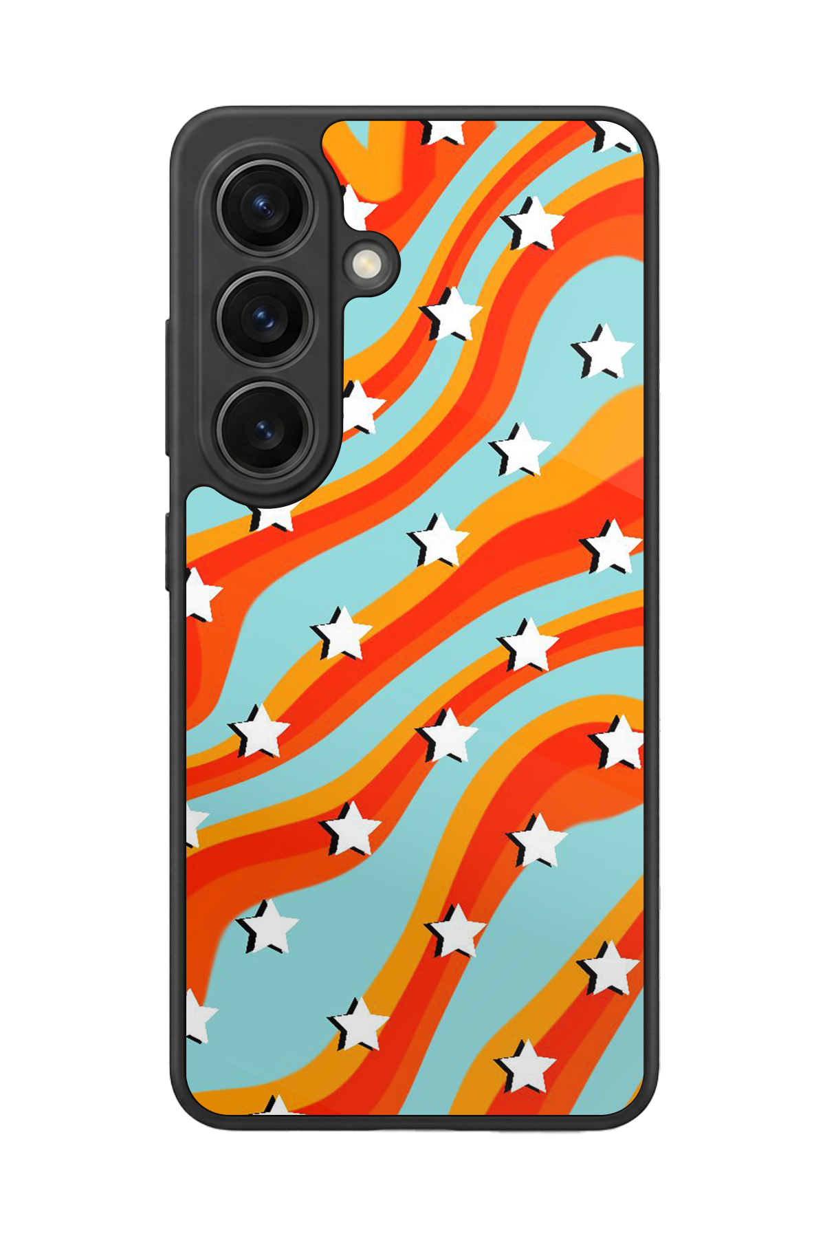 Samsung Galaxy S26 Uyumlu Retro Yildizlar Tasarımlı Glossy Premium Kılıf